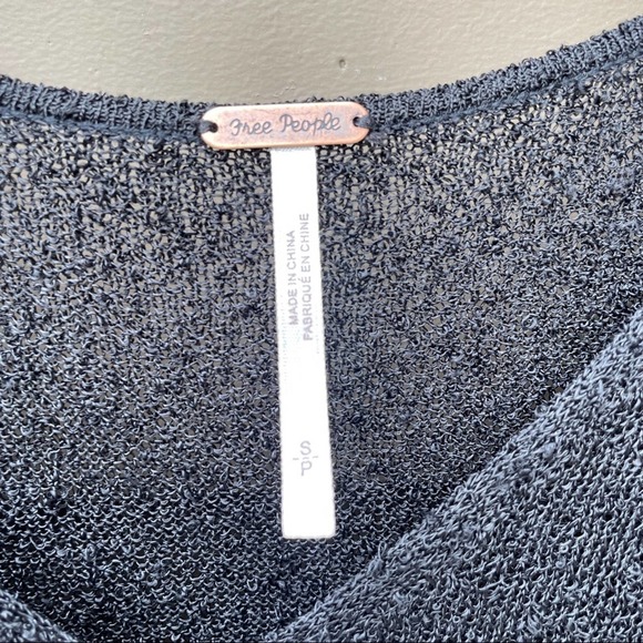 Free People Take it Easy Top Black Size Small - Picture 5 of 6